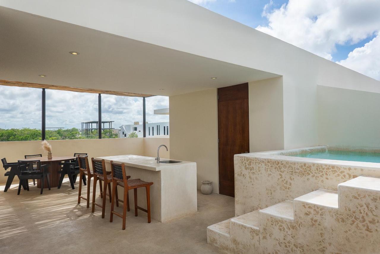2 Bedbath Private Rooftop & Pool For 6 Тулум Екстериор снимка
